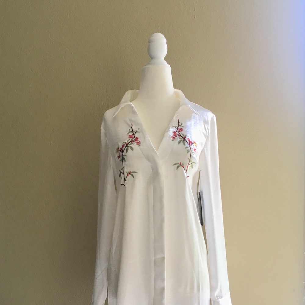 Lulus satin shirt dress